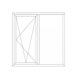 100 Series casement window tilt & swing with fly screen (thermal break)